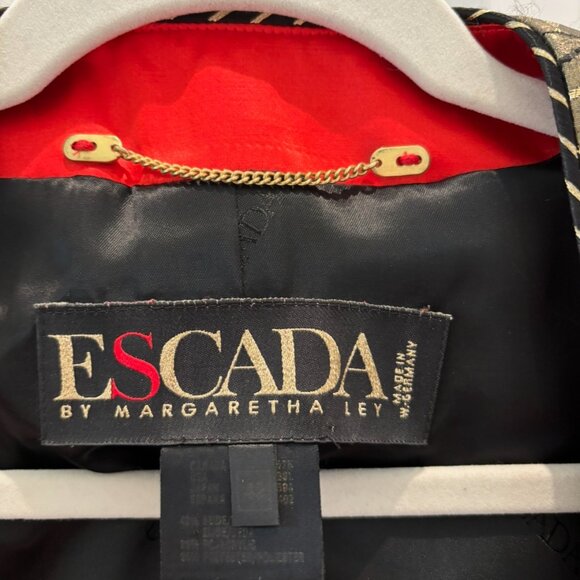 Vintage Escada by Margaretha Ley Gold Blazer, Size 4 - Picture 3 of 3